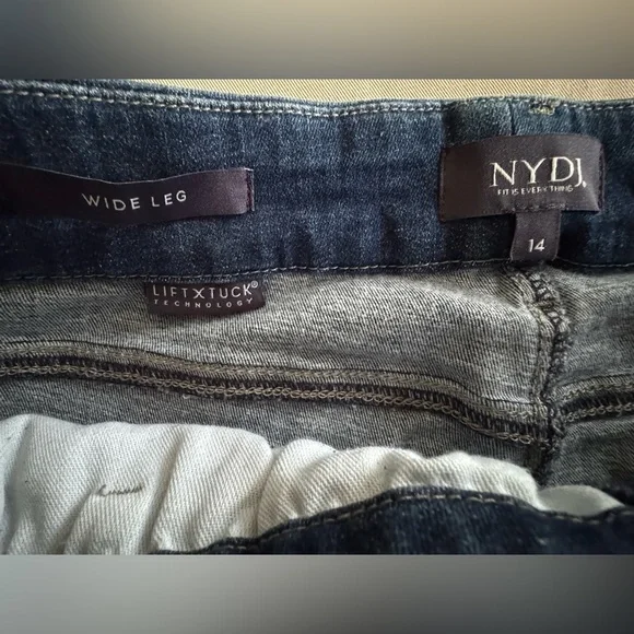 NYDJ Fanciful Wide Leg Capri Jeans Size 14 BNWT - Picture 6 of 6